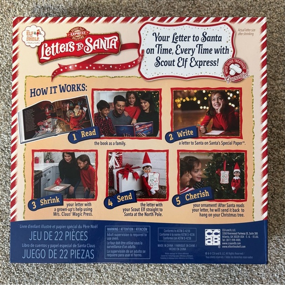 Elf on the shelf letters to Santa 22 piece kit NEW - Picture 3 of 4